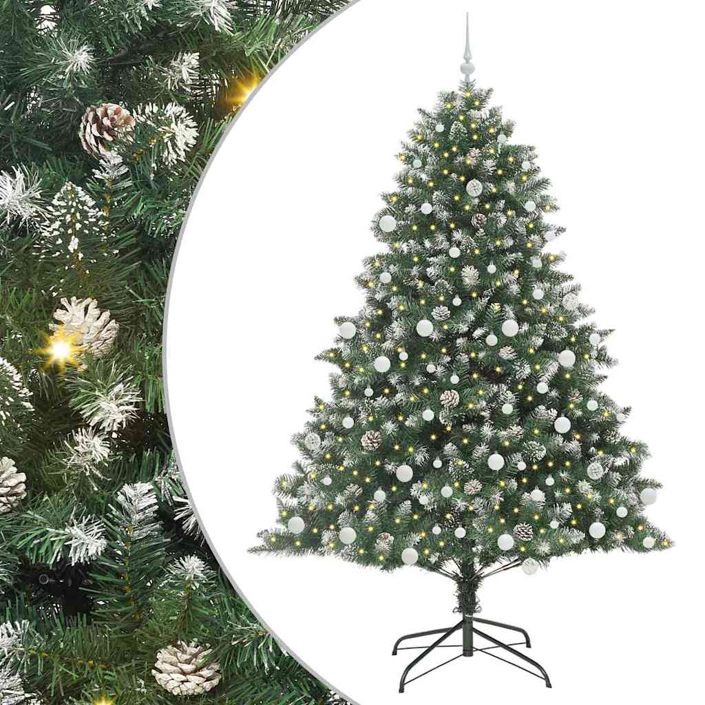Artificial Christmas Tree with Stand Green 140 x 140 x 210 cm
